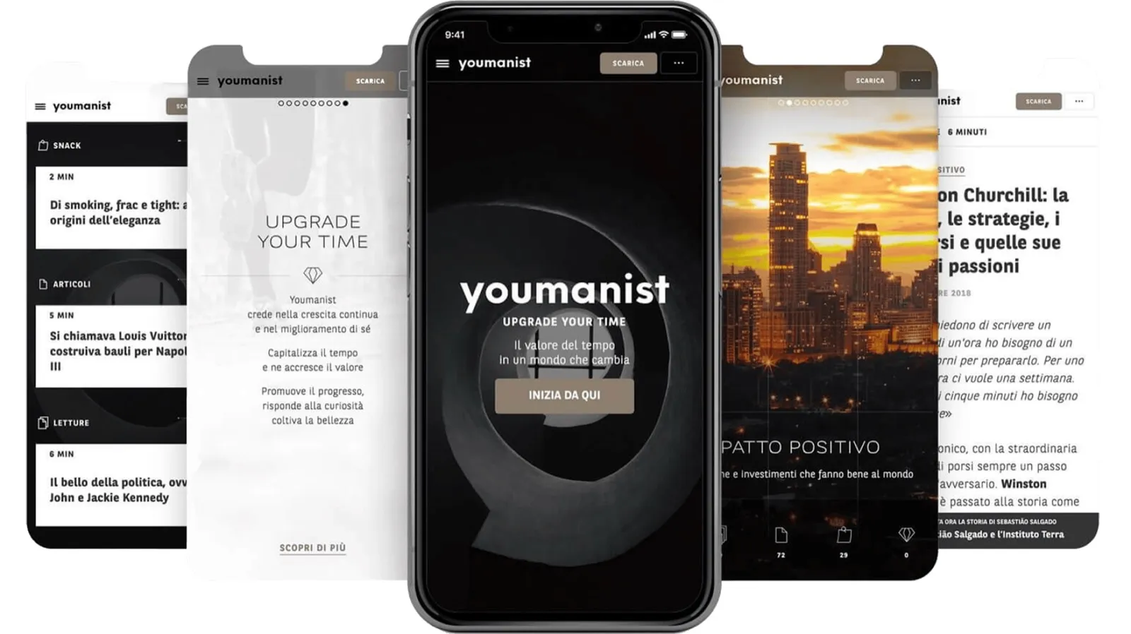 Youmanist digital content platform interface