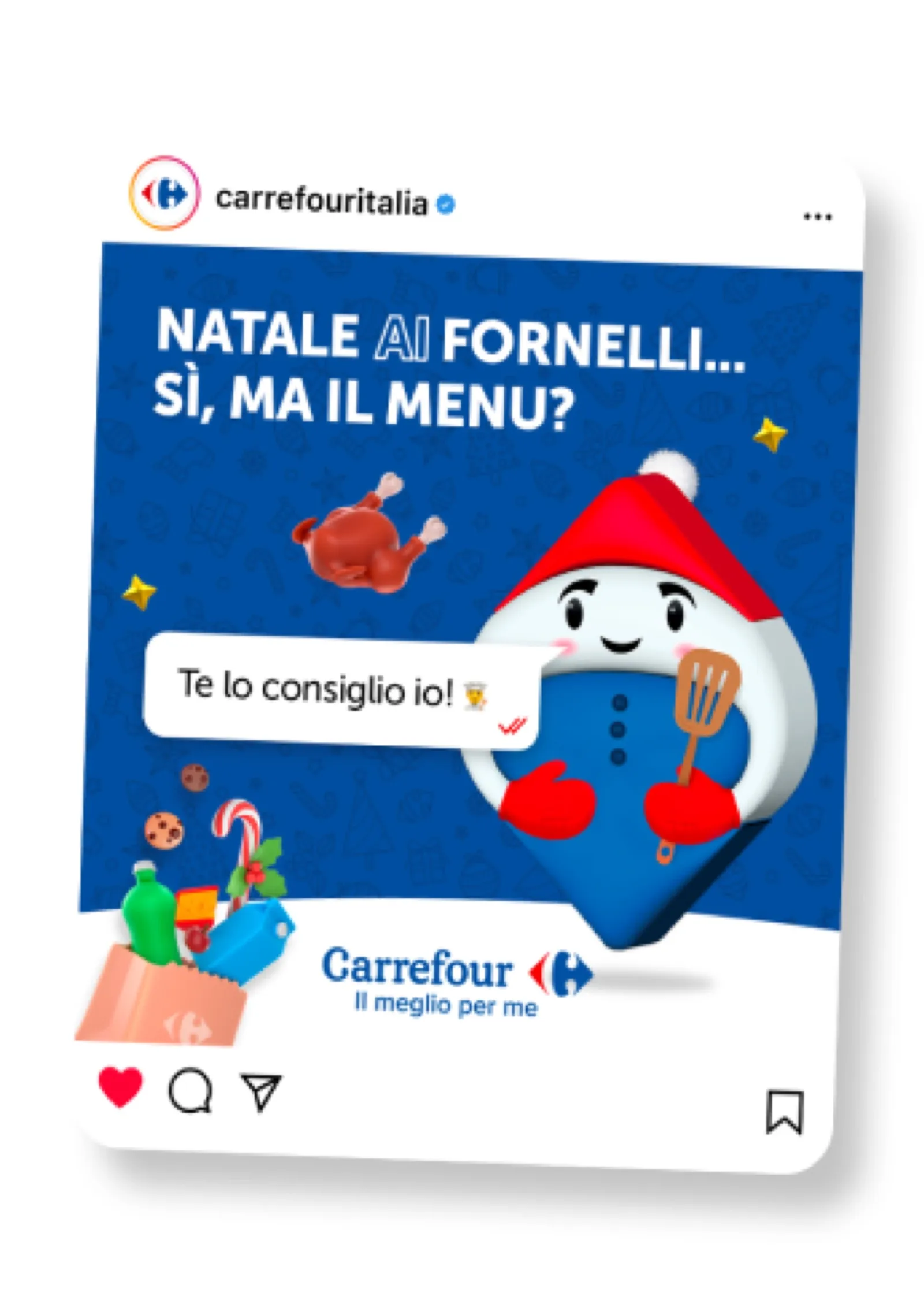 Carrefour Christmas AIssistant holiday gift/travel suggestion screen